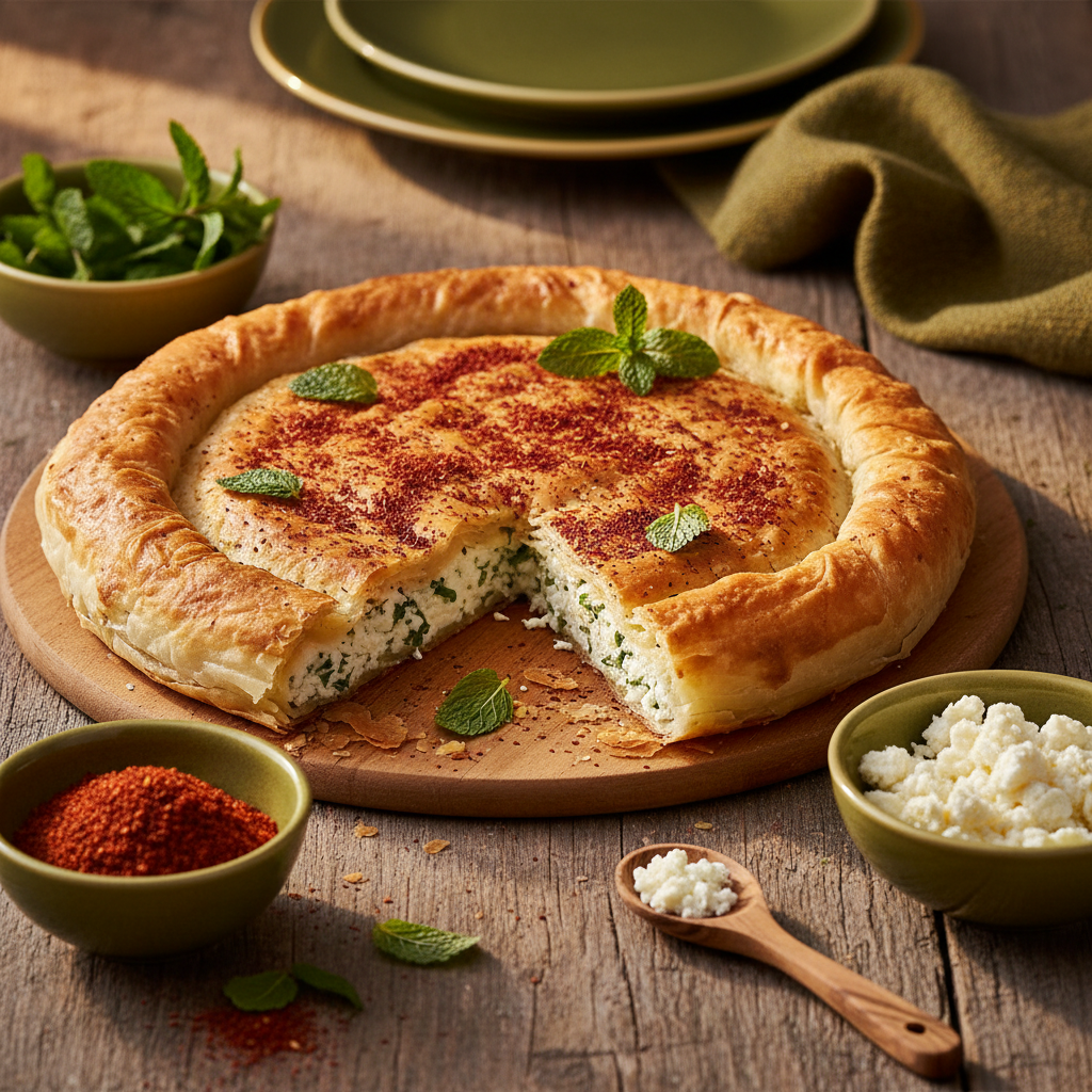 Börek croustillant à l'Ezine, sumac et menthe : une recette turque