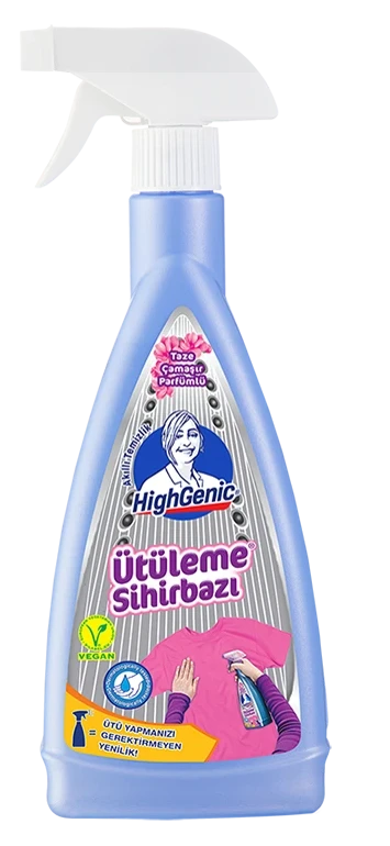 Photo produit — IRONING MAGICIAN — 675 mL — HIGHGENIC Nettoyants surfaces spray en gros — Aïntab Gross