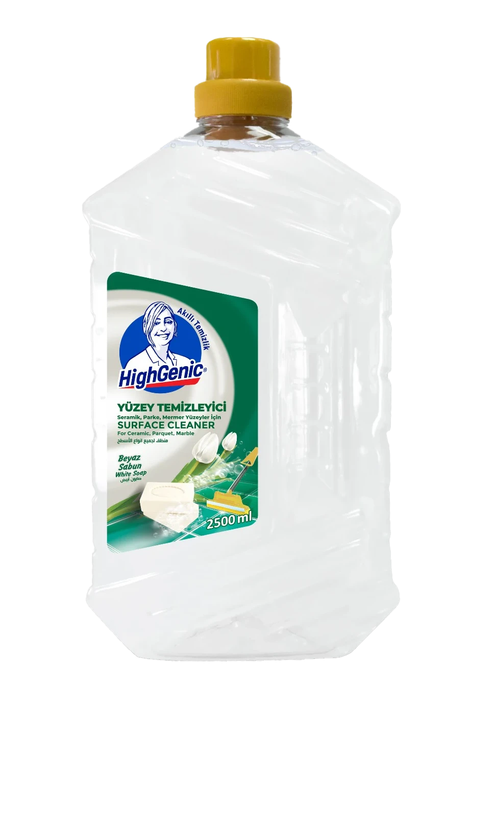 Photo produit — GENERAL SURFACE CLEANER - WHITE SOAP — 2500 mL — HIGHGENIC Nettoyants surfaces spray en gros — Aïntab Gross