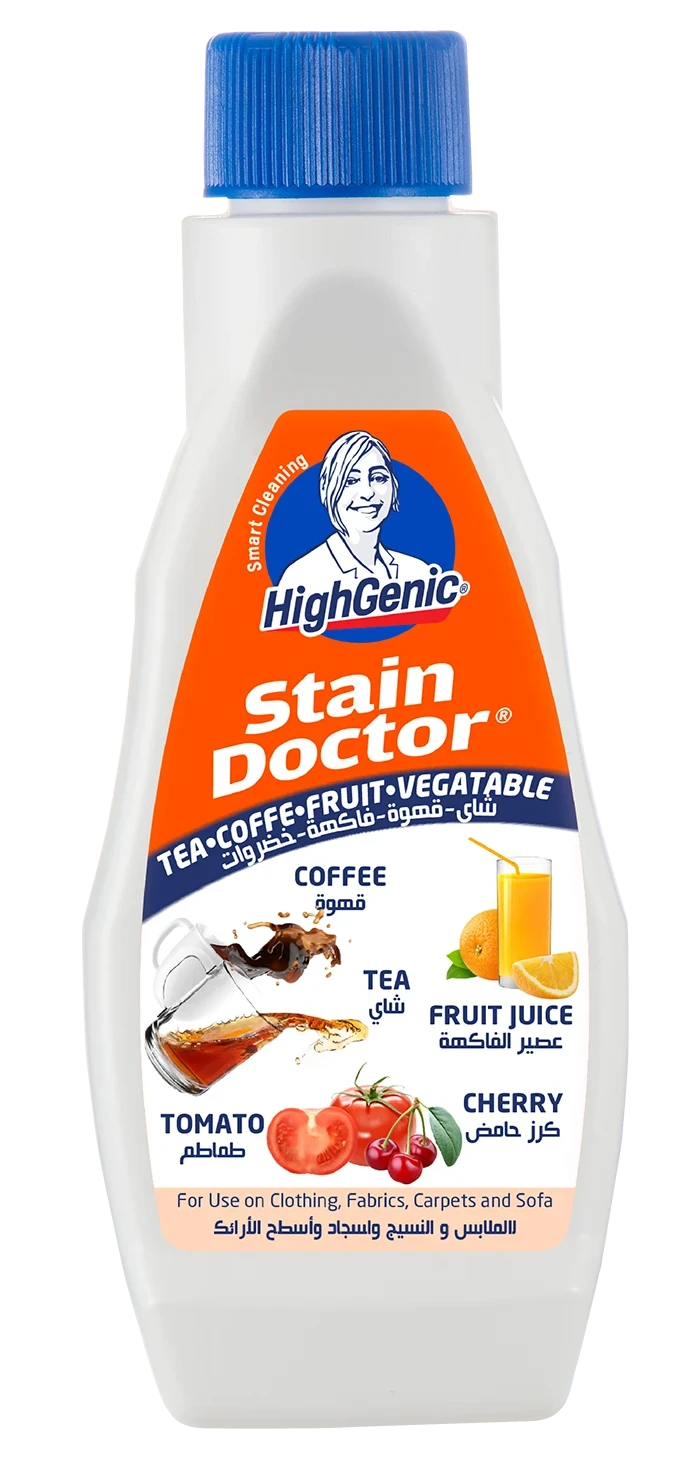 Photo produit — STAIN REMOVER - TEA, COFFEE, FRUIT AND VEGETABLE STAINS 200ML — HIGHGENIC Nettoyants surfaces spray en gros — Aïntab Gross