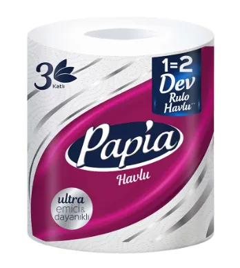 Photo produit — PAPIA 1-2 JUMBO TOWEL PAPER 1*12 — HAYAT KİMYA Essuie-tout en gros — Aïntab Gross