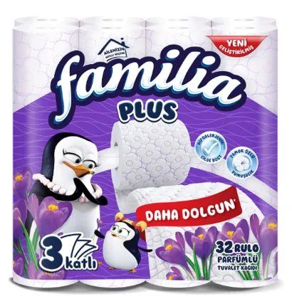 Photo produit — FAMILIA Papier toilette WITH SCENTS 32PCS*3 — HAYAT KİMYA Papier toilette en gros — Aïntab Gross