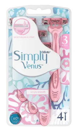 Photo produit — GİLLETTE VENUS SIMPLY-3 POCHETTE WITH 4 *6 — PG Rasage en gros — Aïntab Gross