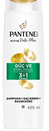 Photo produit — PANTENE Shampooing 400 ML 3N1 STRONG AND SHINY *6 — PG Shampooings en gros — Aïntab Gross