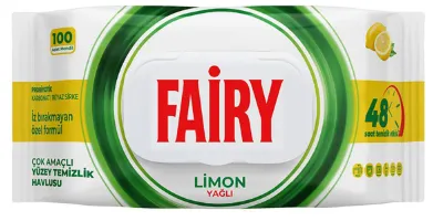 Photo produit — FAIRY WETWIPES FOR CLEANING WITH Citron 100PCS *12 — PG Lingettes en gros — Aïntab Gross
