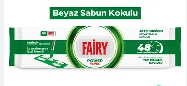 Photo produit — FAIRY MOP WIPES WITH WHITE Savon 50PCS *6 — PG Lingettes en gros — Aïntab Gross