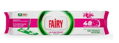 Photo produit — FAIRY MOP WIPES WITH LILY 50PCS *6 — PG Lingettes en gros — Aïntab Gross