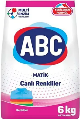 Photo produit — ALO POWDER MATIC 6 KG COLOR (150) — ABC Lessive en poudre en gros — Aïntab Gross