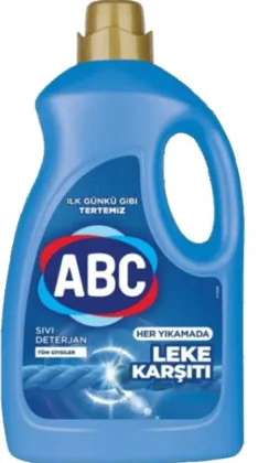 Photo produit — ABC Lessive liquide 3 lt*6 ANTI-STAIN — ABC Lessive liquide en gros — Aïntab Gross