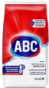 Photo produit — ABC POWDER MATİC 10 KG Blancs & Couleurs 10KG*1 — ABC Lessive en poudre en gros — Aïntab Gross