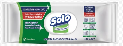 Photo produit — SOLO Surfaces CLEANING TOWEL WITH JASMINE 100PCS *12 — ECZACIBAŞI Lingettes en gros — Aïntab Gross