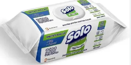 Photo produit — SOLO Surfaces CLEANING TOWEL WITH EUCALYPTUS 100PCS *12 — ECZACIBAŞI Lingettes en gros — Aïntab Gross
