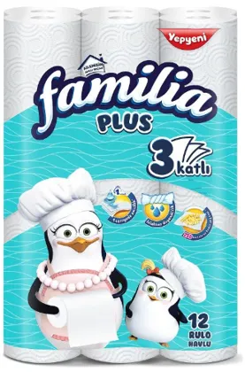Photo produit — FAMILIA PLUS TOWEL 12PCS X2 — HAYAT KİMYA Essuie-tout en gros — Aïntab Gross