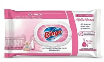 Photo produit — BINGO LOVED SCENTS Surfaces Nettoyant WIPES HAPPY HOME 96X12 — HAYAT KİMYA Lingettes en gros — Aïntab Gross