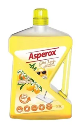 Photo produit — ASPEROX Surfaces Nettoyant SUN RISE 2,5L ( YELLOW ) — BEYAZ KAĞ Nettoyants surfaces liquides en gros — Aïntab Gross