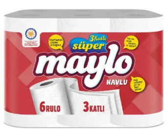 Photo produit — SUPER MAYLO Essuie-tout WITH 6 PCS *4 ( 3LAYERS) — LİLA KAĞIT Essuie-tout en gros — Aïntab Gross