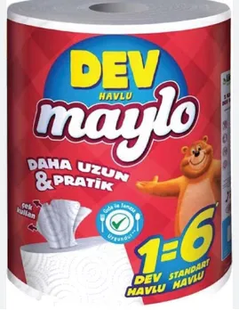 Photo produit — SUPER MAYLO GIANT Essuie-tout 1-6 1*8 ( 3LAYERS) — LİLA KAĞIT Essuie-tout en gros — Aïntab Gross