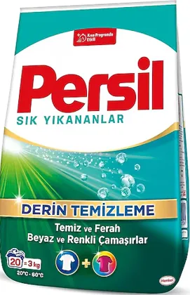 Photo produit — PERSİL POWDER MATIC 3 KG *5 FREQUENTLY WASHED — HENKEL Lessive en poudre en gros — Aïntab Gross