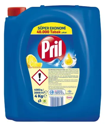 Photo produit — PRIL 4LT Détergent Citron *4 — HENKEL Liquide vaisselle en gros — Aïntab Gross