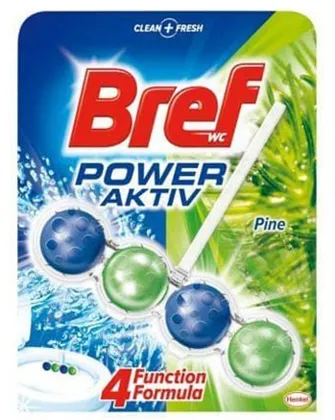 Photo produit — BREF P.AKTIV 50GR PINE WITH 4 *10 — HENKEL Blocs WC en gros — Aïntab Gross